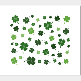 St Patricks day pattern Posters and Art